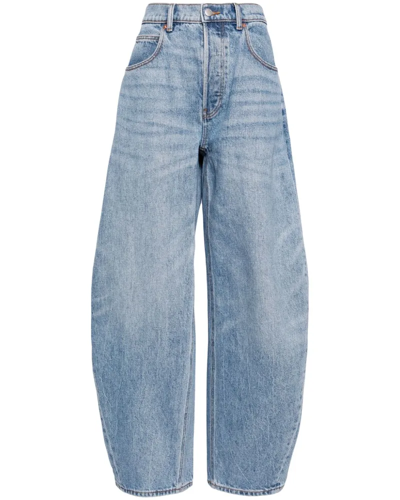 Alexander Wang Rounded Jeans mit weitem Bein Blau