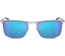 Chromance Sonnenbrille mit Logo-Schild - Silber