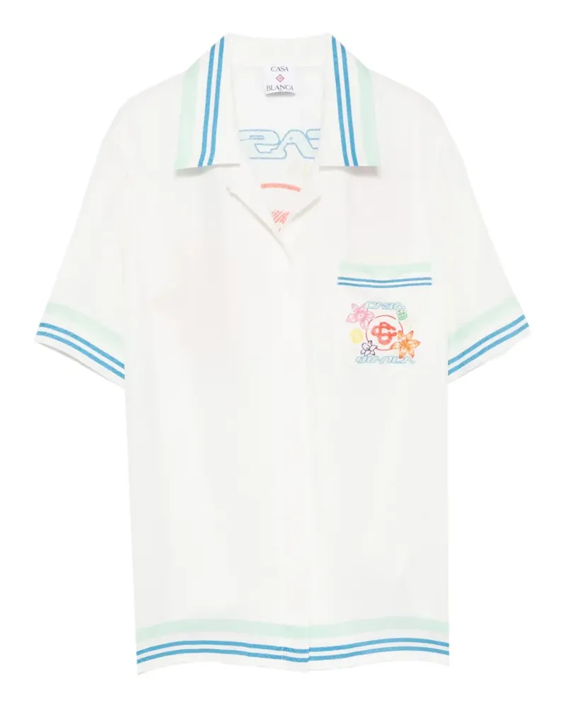 Casablanca Paris graphic-print shirt - Weiß Weiß