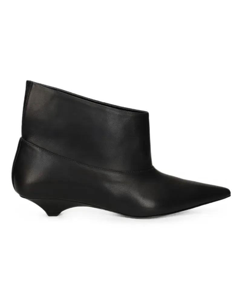 Vic Matié pointed-toe leather ankle boots - Schwarz Schwarz