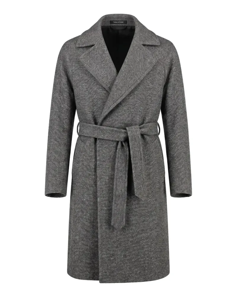 Tagliatore Hendrick's Wollmantel mit Gürtel - Grau Grau