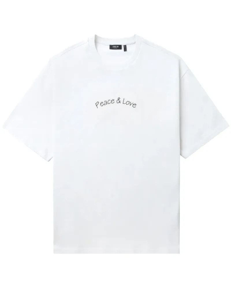 FIVE CM T-Shirt mit grafischem Print - Weiß Weiß