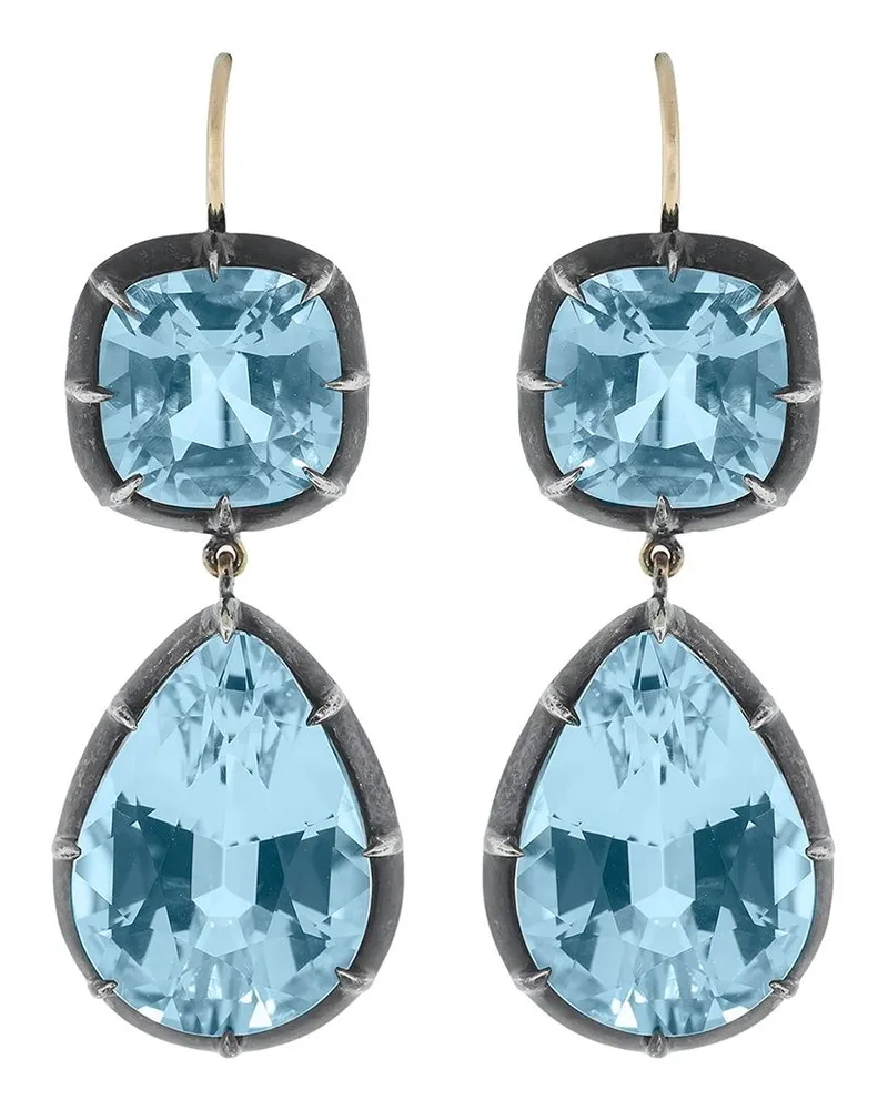 Fred Leighton 18kt Goldohrringe - Blau Blau