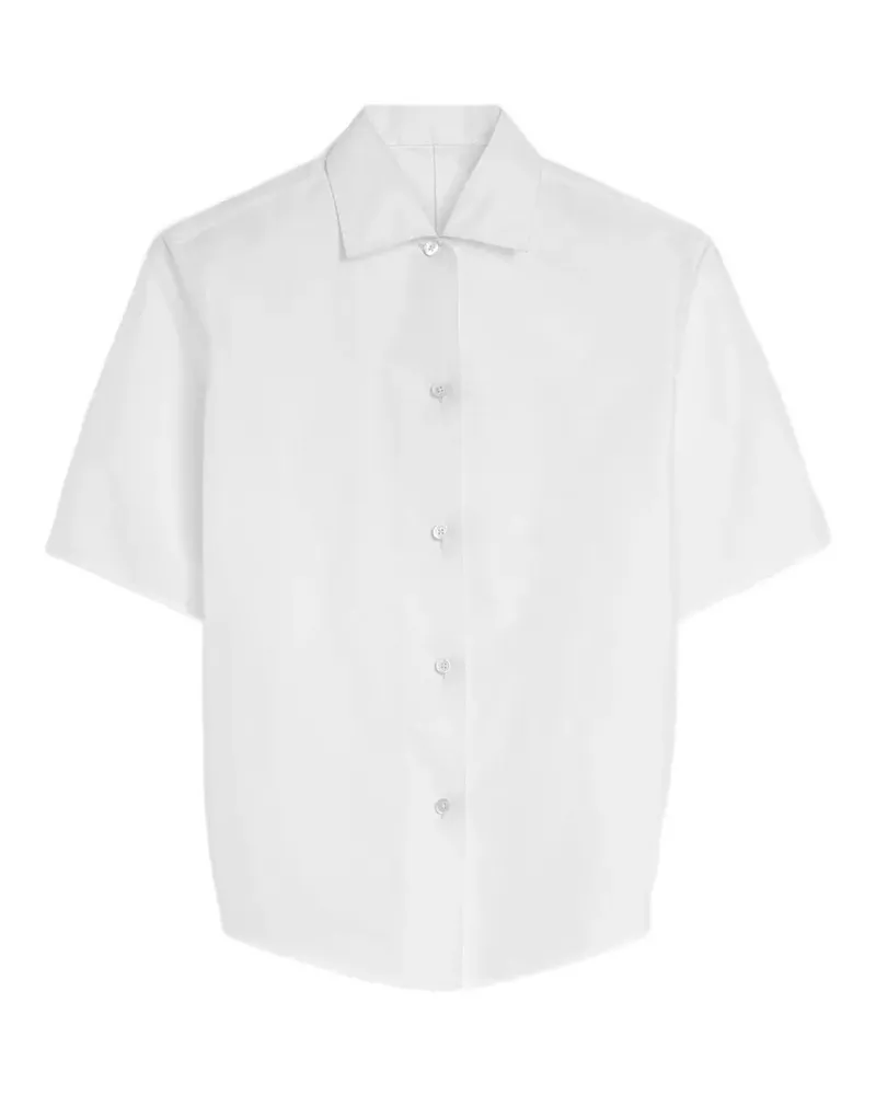 Jil Sander Hemd aus Faille - Weiß Weiß