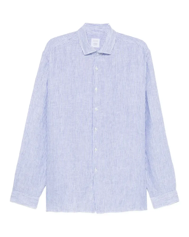 XACUS striped linen shirt - Blau Blau