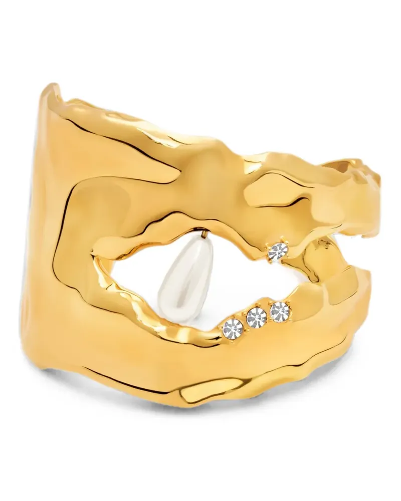 Oscar de la Renta Gehämmerte Armspange - Gold Gold
