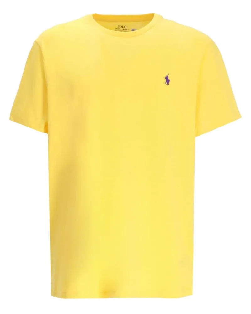 Ralph Lauren T-Shirt mit Polo Pony - Gelb Gelb