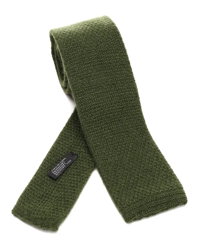 Al Duca D’Aosta 1902 knitted cashmere tie - Grün Grün