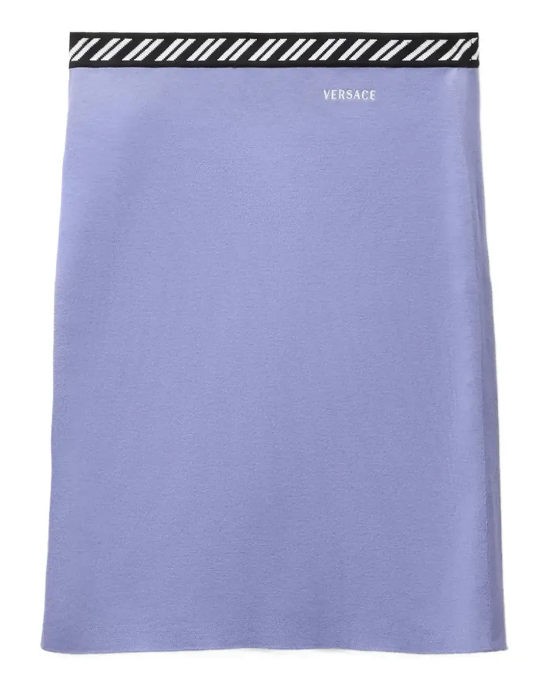 Versace cotton knit mini skirt - Violett Violett