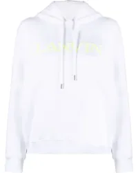 Lanvin Hoodie mit Logo-Stickerei Weiß