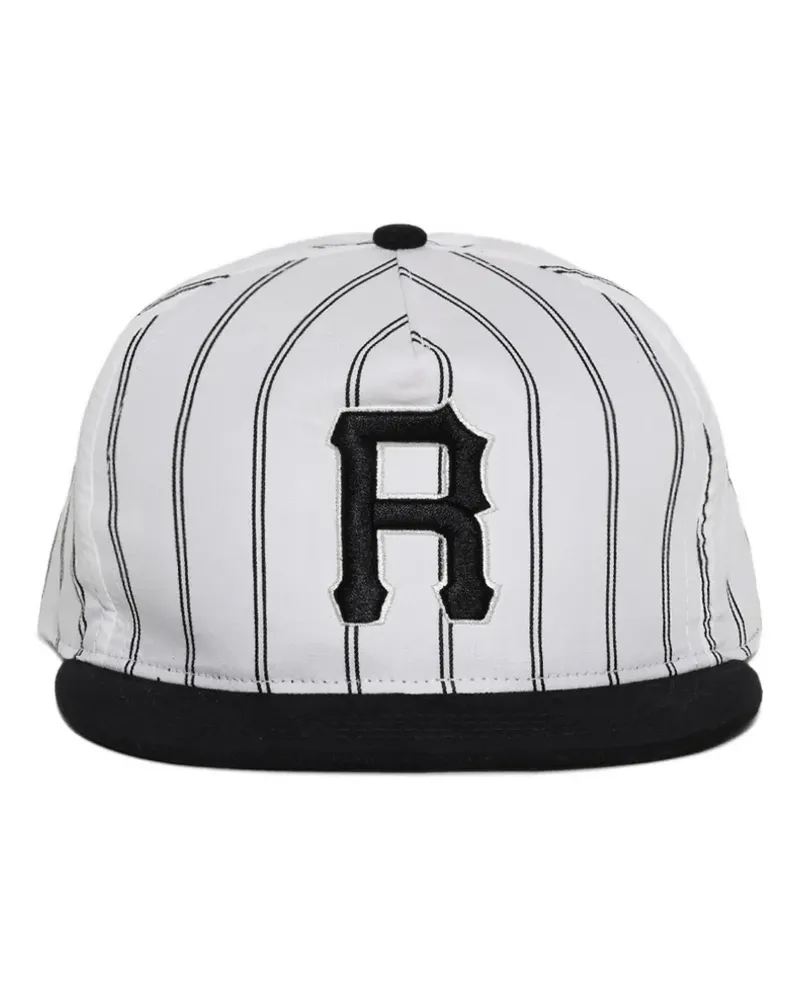 RHUDE Baseballkappe mit Nadelstreifen - Weiß Weiß