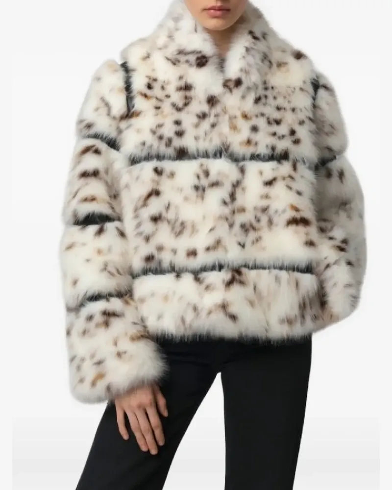 APPARIS Sai faux-fur jacket - Nude Nude