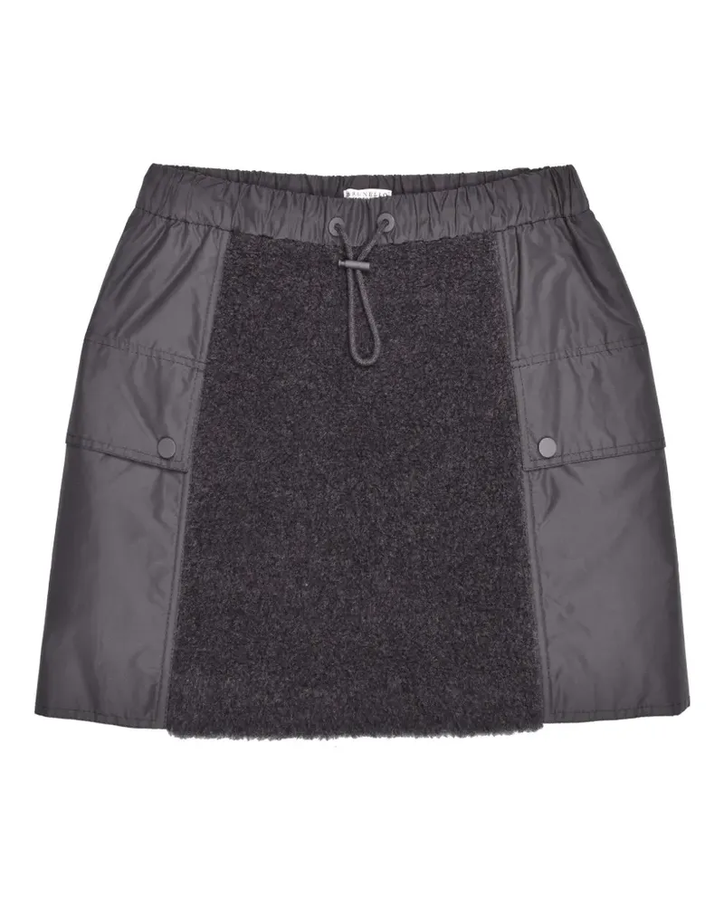 Brunello Cucinelli Rock mit Kordelzug - Grau Grau