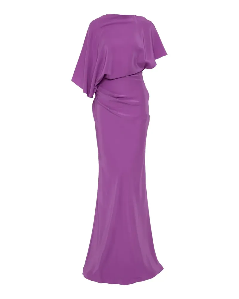 Christopher Esber backless draped slim-fit-skirt maxi dress - Violett Violett