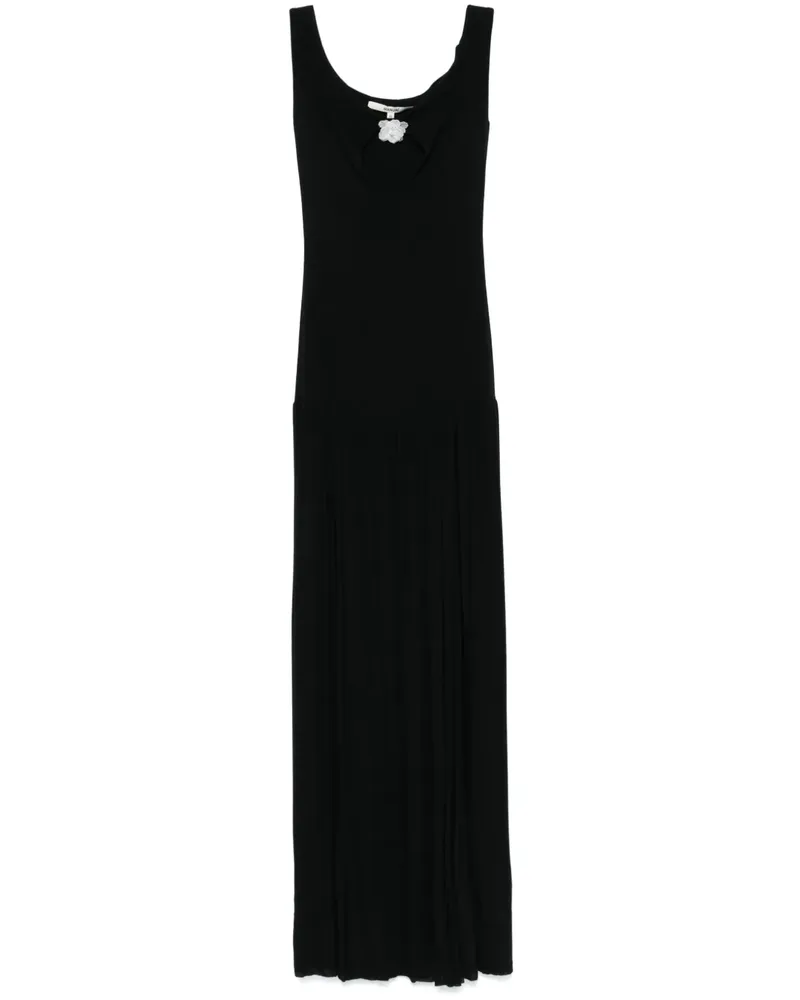 MANURÍ Coco Maxikleid - Schwarz Schwarz