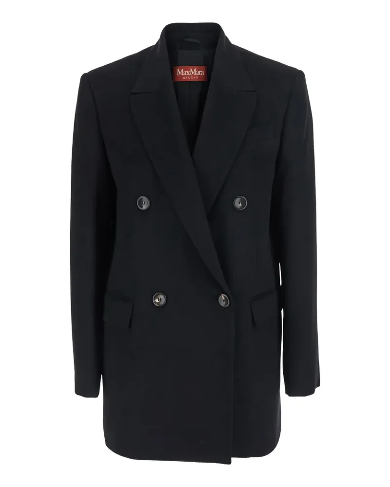 Max Mara double-breasted peaked-lapel jacket - Schwarz Schwarz