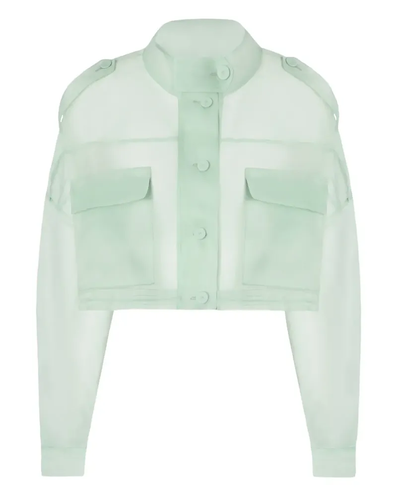 Pinko Seidenjacke mit Taschen - Grün Grün