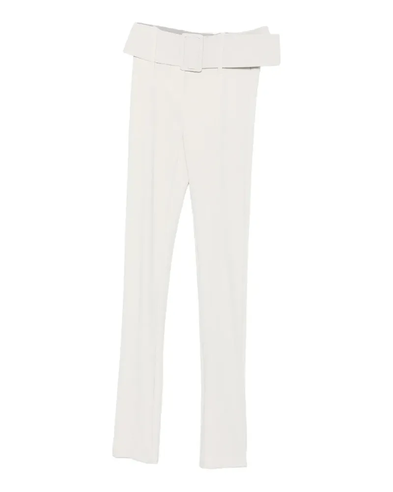 Patrizia Pepe Schmale Hose mit Gürtel - Grau Grau