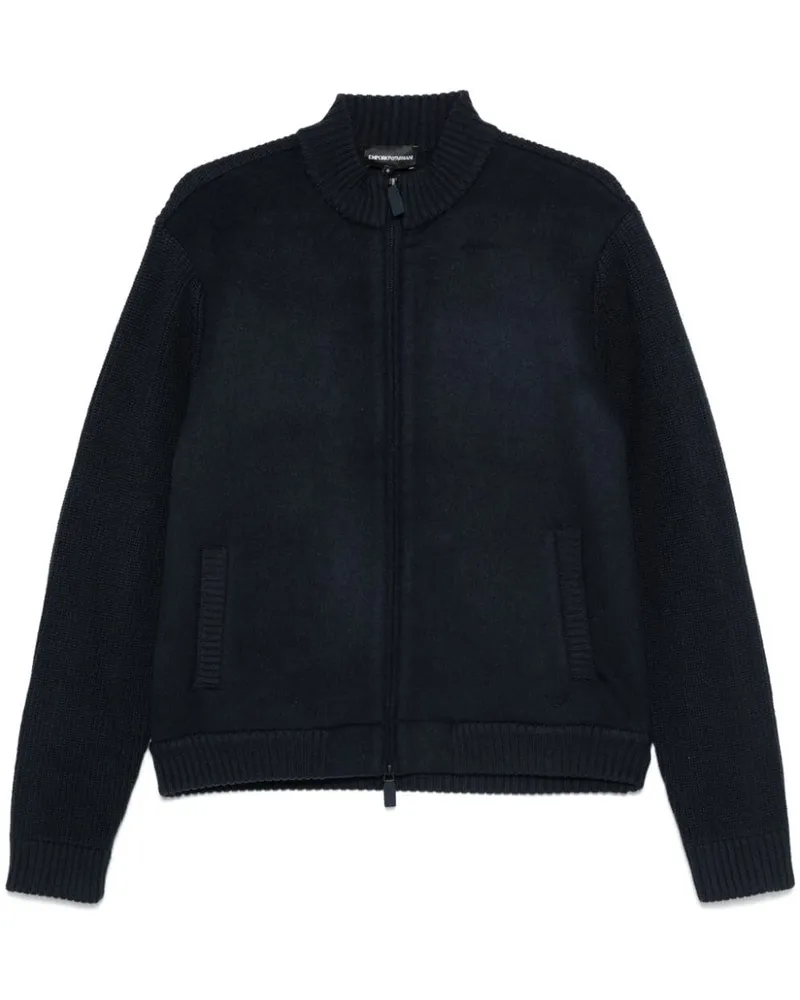 Emporio Armani Cardigan mit Einsätzen - Blau Blau