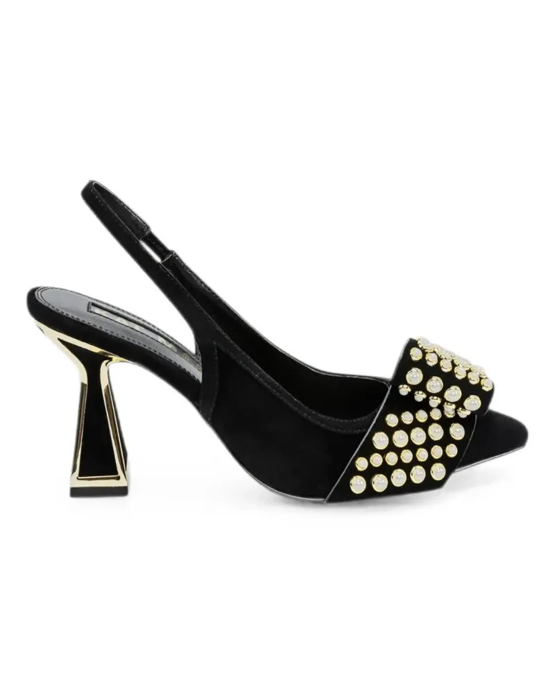 Kat Maconie Jen embellished slingback pumps - Schwarz Schwarz