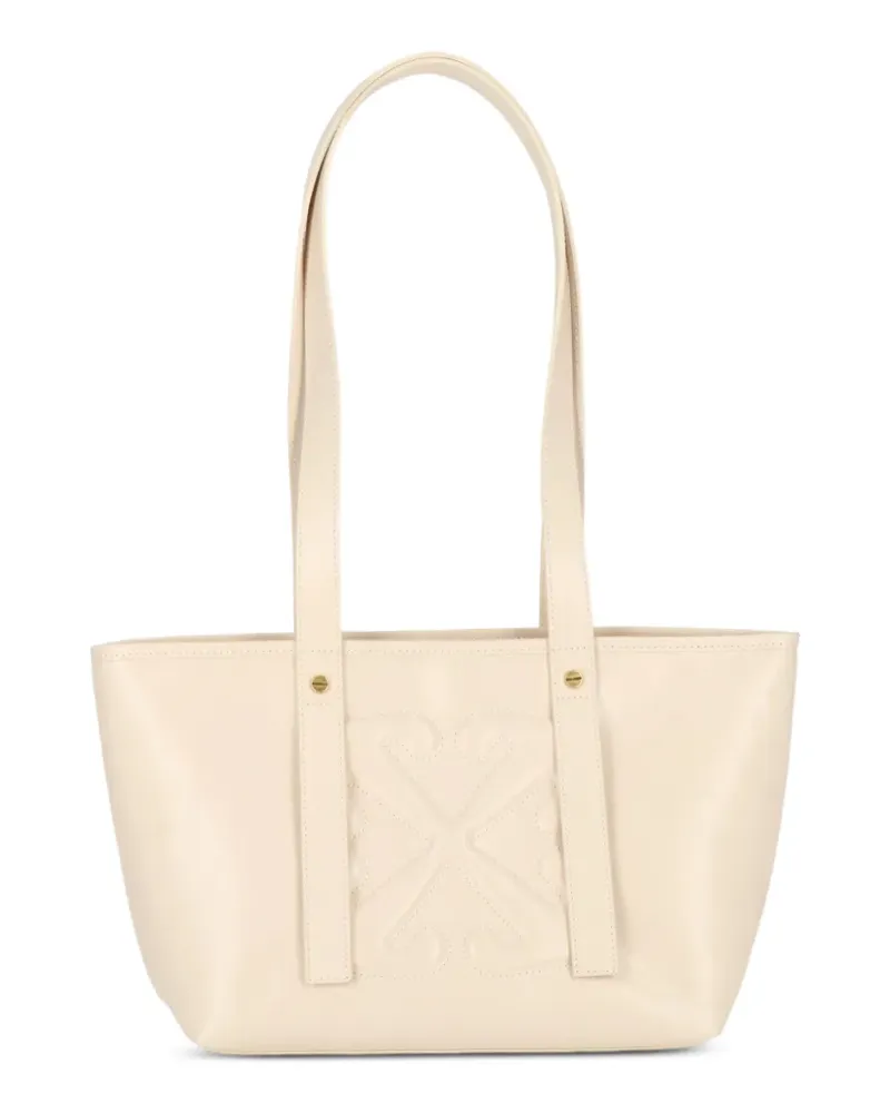 OFF-WHITE Arrows quilted leather tote bag - Nude Nude