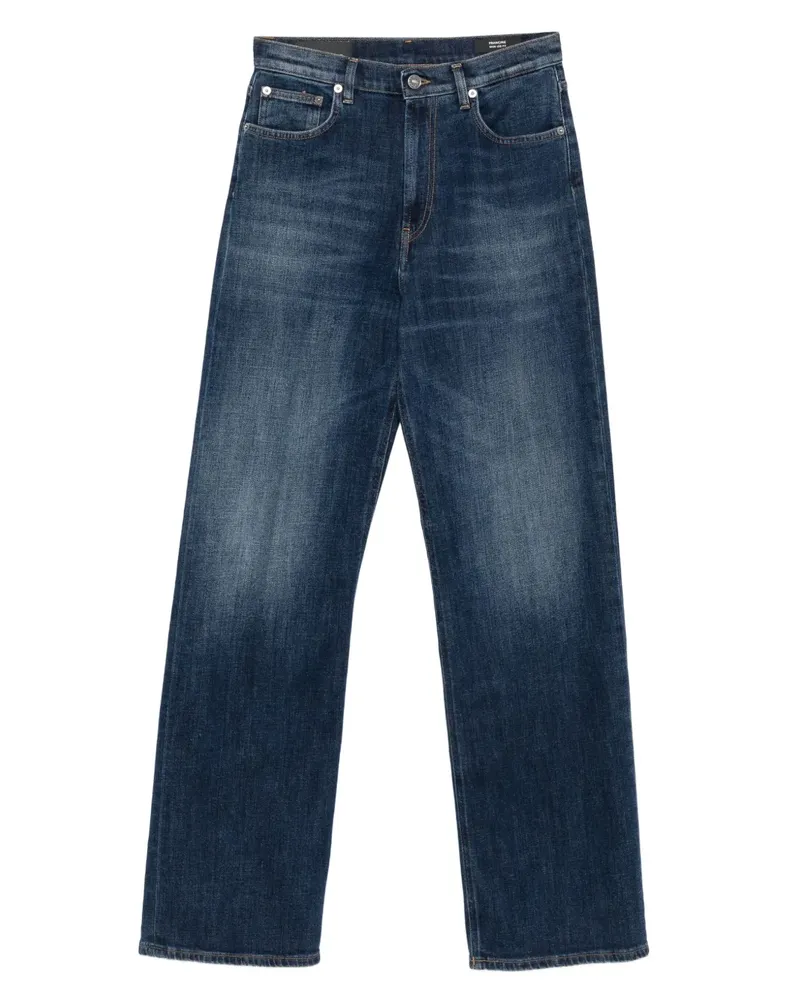 Dondup Jeans mit Logo-Patch - Blau Blau
