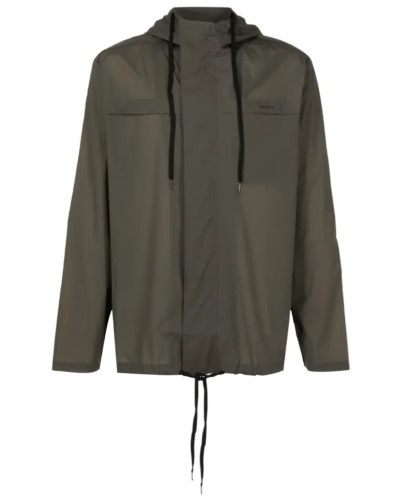 Osklen Kapuzenjacke mit Logo-Print - Grün Grün