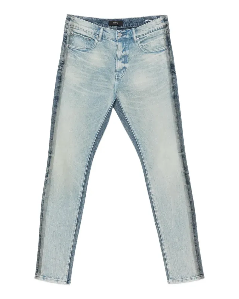 PURPLE BRAND faded panelled jeans - Blau Blau