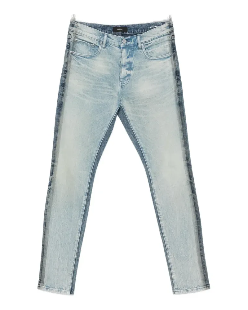 PURPLE BRAND faded panelled jeans - Blau Blau