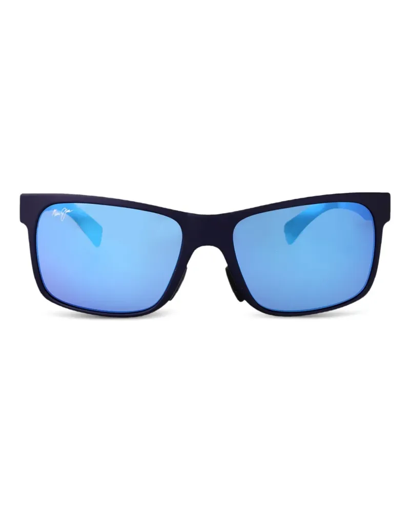 Maui Jim Ho'opili Sonnenbrille mit eckigem Gestell - Blau Blau