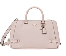 Satchel-Tasche mit Anhänger - Rosa