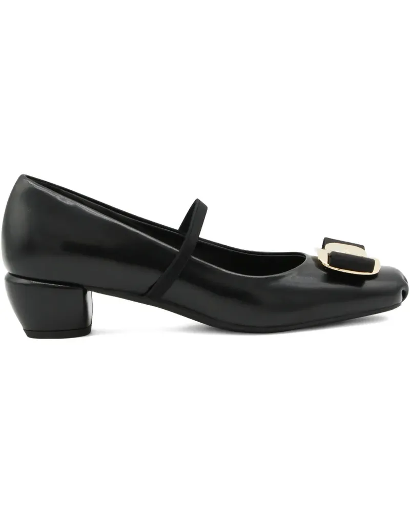 Ferragamo 40mm New Vara buckle strap pumps - Schwarz Schwarz
