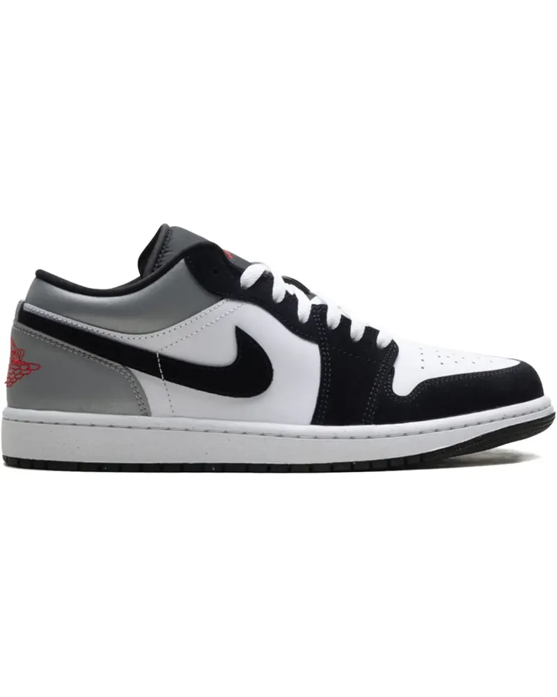 Jordan 1 Low SE "White/Fire Red/Black/Matte Silver" Sneakers - Weiß Weiß