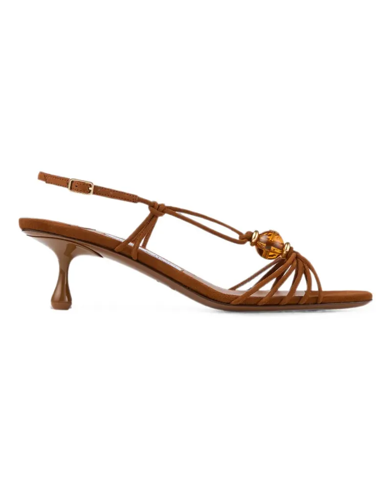 Jimmy Choo Lova Sandalen mit Perlen - Braun Braun