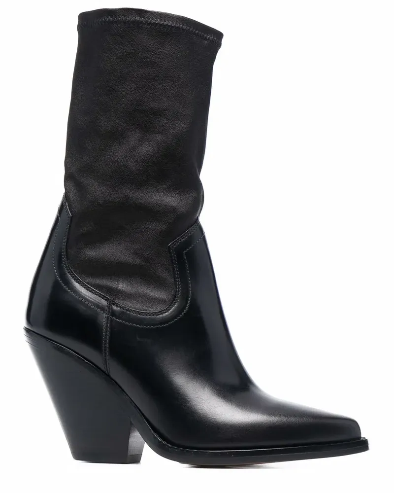 Isabel Marant Stiefel mit spitzer Kappe - Schwarz Schwarz