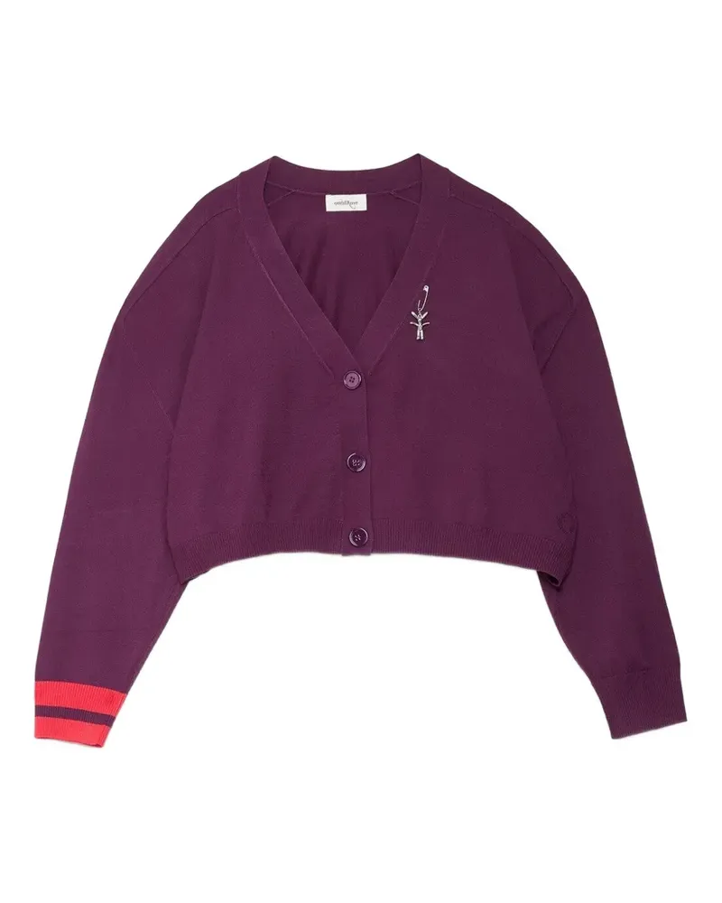 ottod’Ame cropped button-up cardigan - Violett Violett