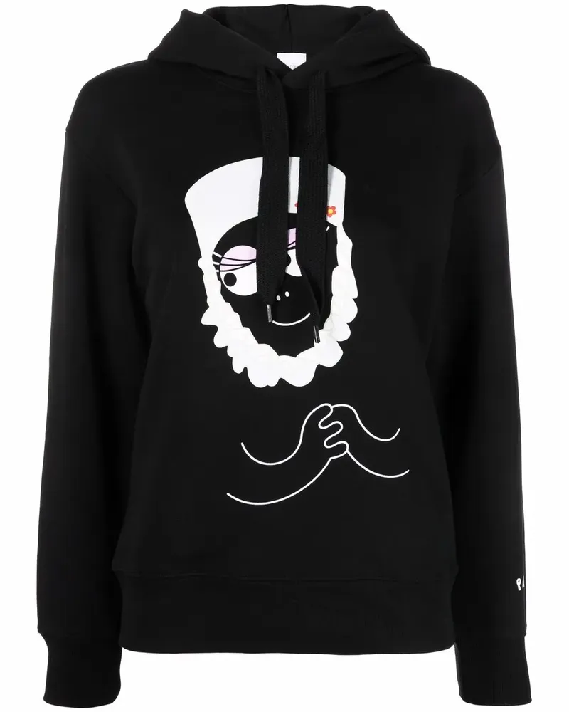 Patou Hoodie mit grafischem Print - Schwarz Schwarz