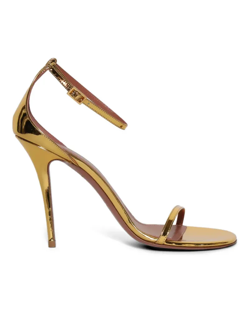 Amina Muaddi Barbara buckle sandals - Gold Gold