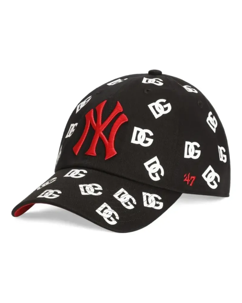 Dolce & Gabbana x '47 New York Yankees Baseballkappe mit Logo-Print - Schwarz Schwarz