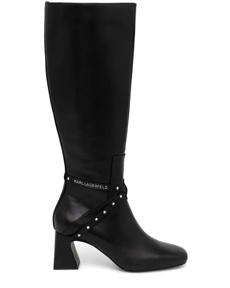 Karl Lagerfeld Beata Stiefel 70mm - Schwarz Schwarz