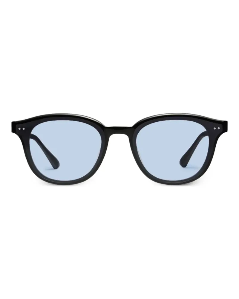 Gentle Monster Jade 01B Sonnenbrille mit rundem Gestell - Schwarz Schwarz