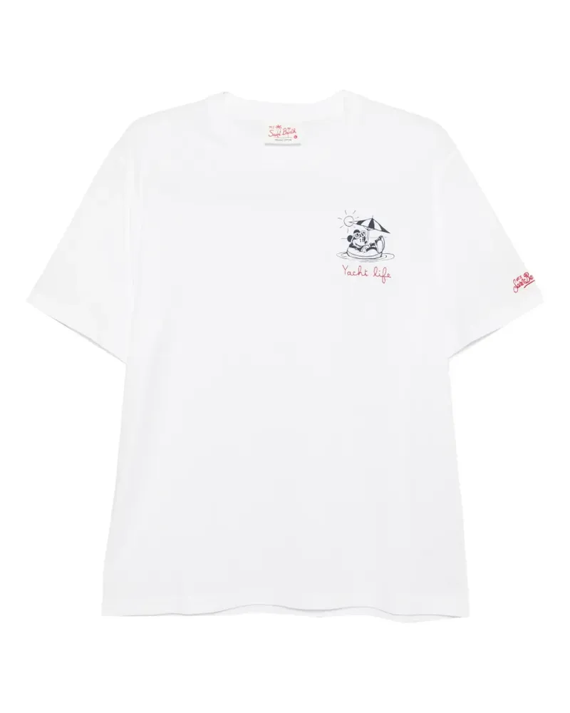 MC2 Saint Barth x Disney T-Shirt mit rundem Ausschnitt - Weiß Weiß