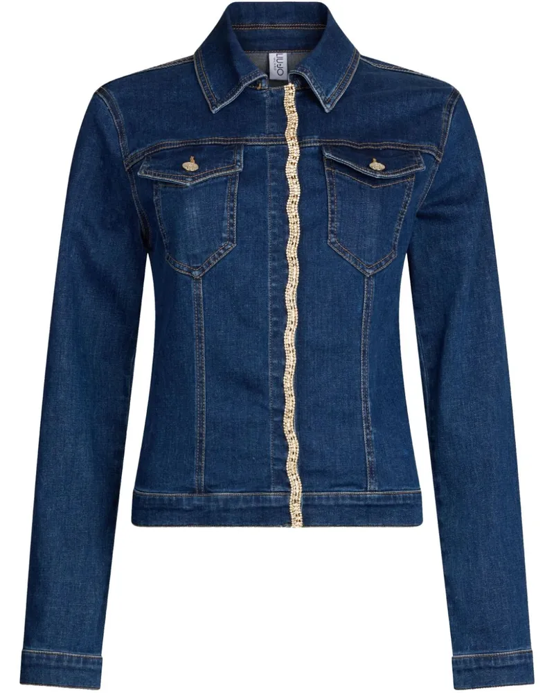 Liu Jo Jeansjacke mit Strass - Blau Blau