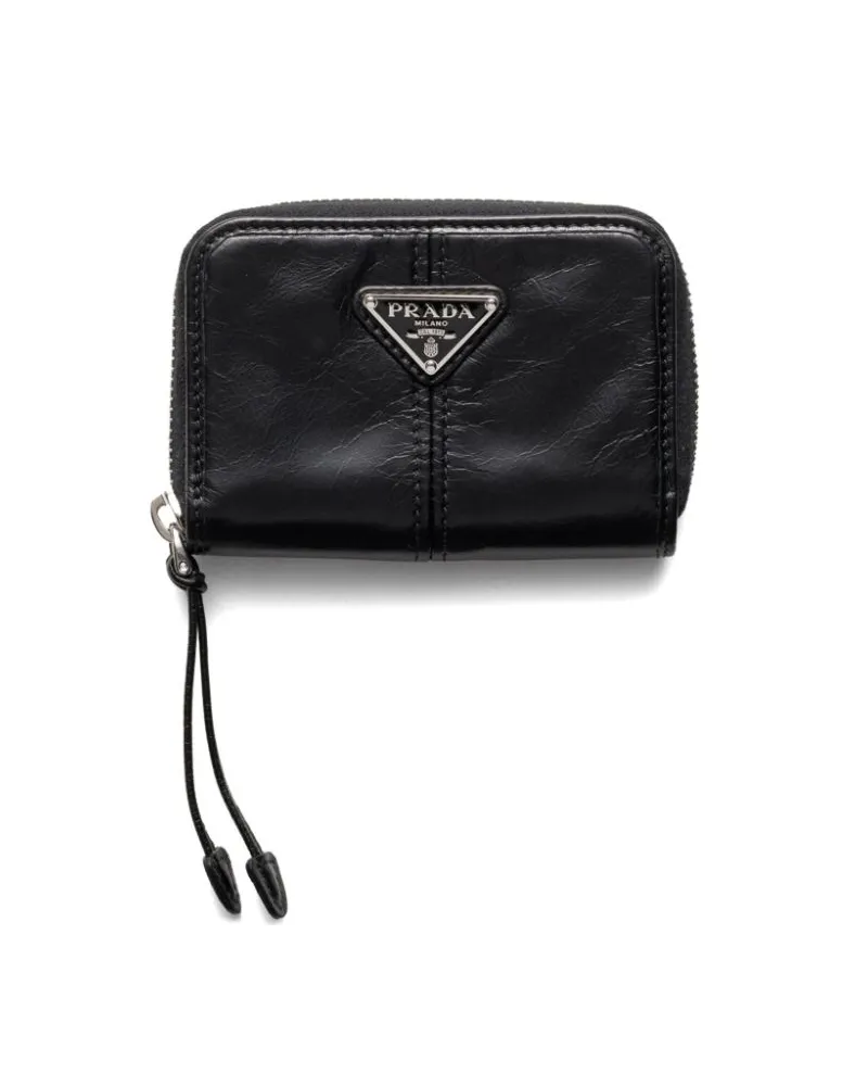 Prada Klassisches Portemonnaie - Schwarz Schwarz