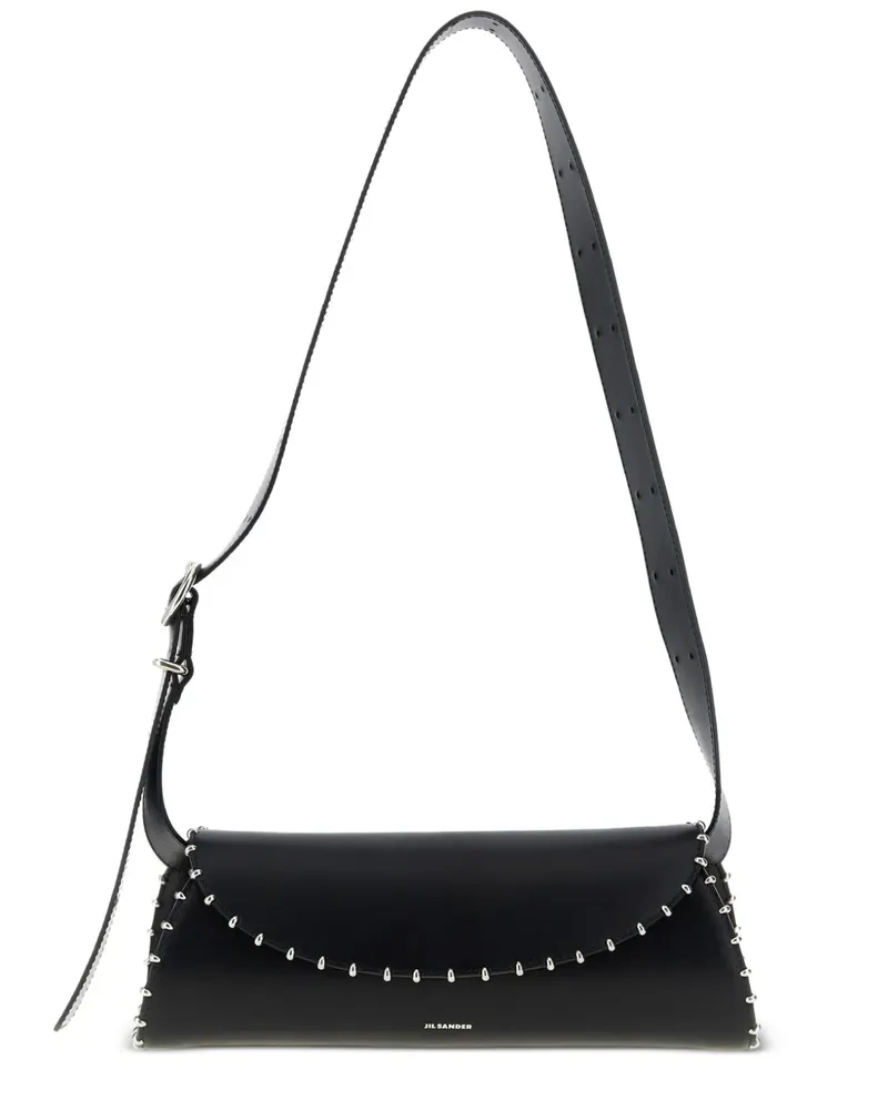 Jil Sander Kleine Cannolo Schultertasche - Schwarz Schwarz
