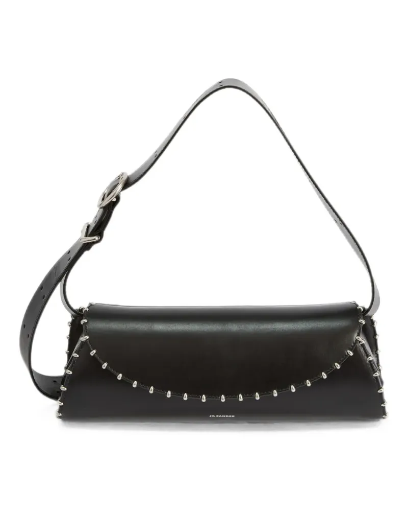 Jil Sander Kleine Cannolo Schultertasche - Schwarz Schwarz
