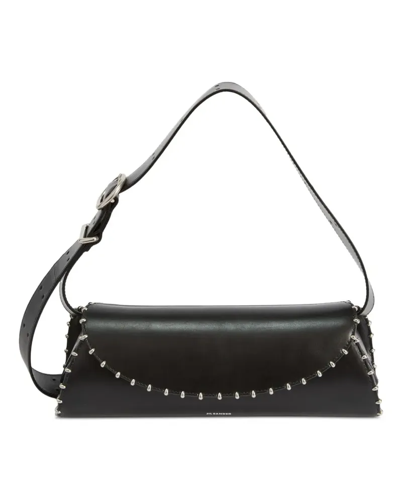 Jil Sander Kleine Cannolo Schultertasche - Schwarz Schwarz