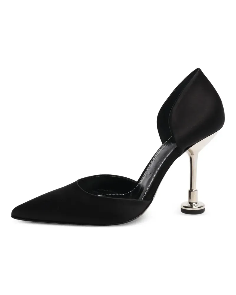 STAUD Pumps aus Satin - Schwarz Schwarz