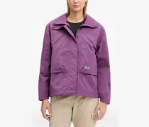 Find I the Wild Regenjacke mit Logo-Print - Violett