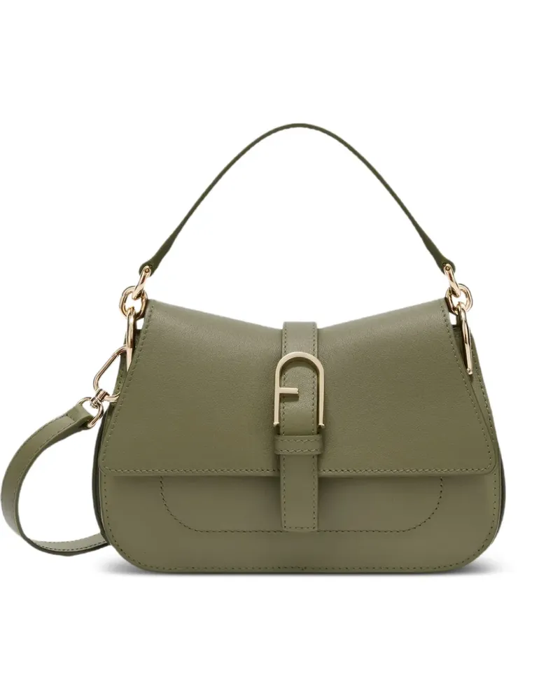 Furla Mini Flow Tote Bag mit Arch-Schnalle - Grün Grün